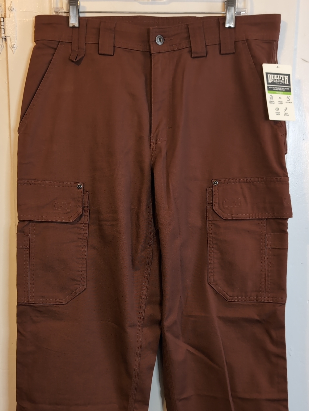 DuluthFlex Fire Hose Relaxed Fit Cargo Work Pants mens 34x36